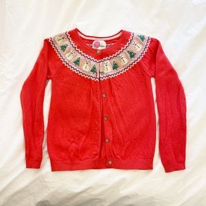 Mini Boden Christmas cardigan, size 11-12